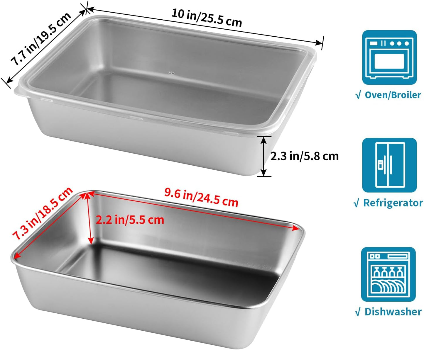 4-Pack Stainless Steel Refrigerator Storage Containers โ Food Preservation & Kitchen Organizer