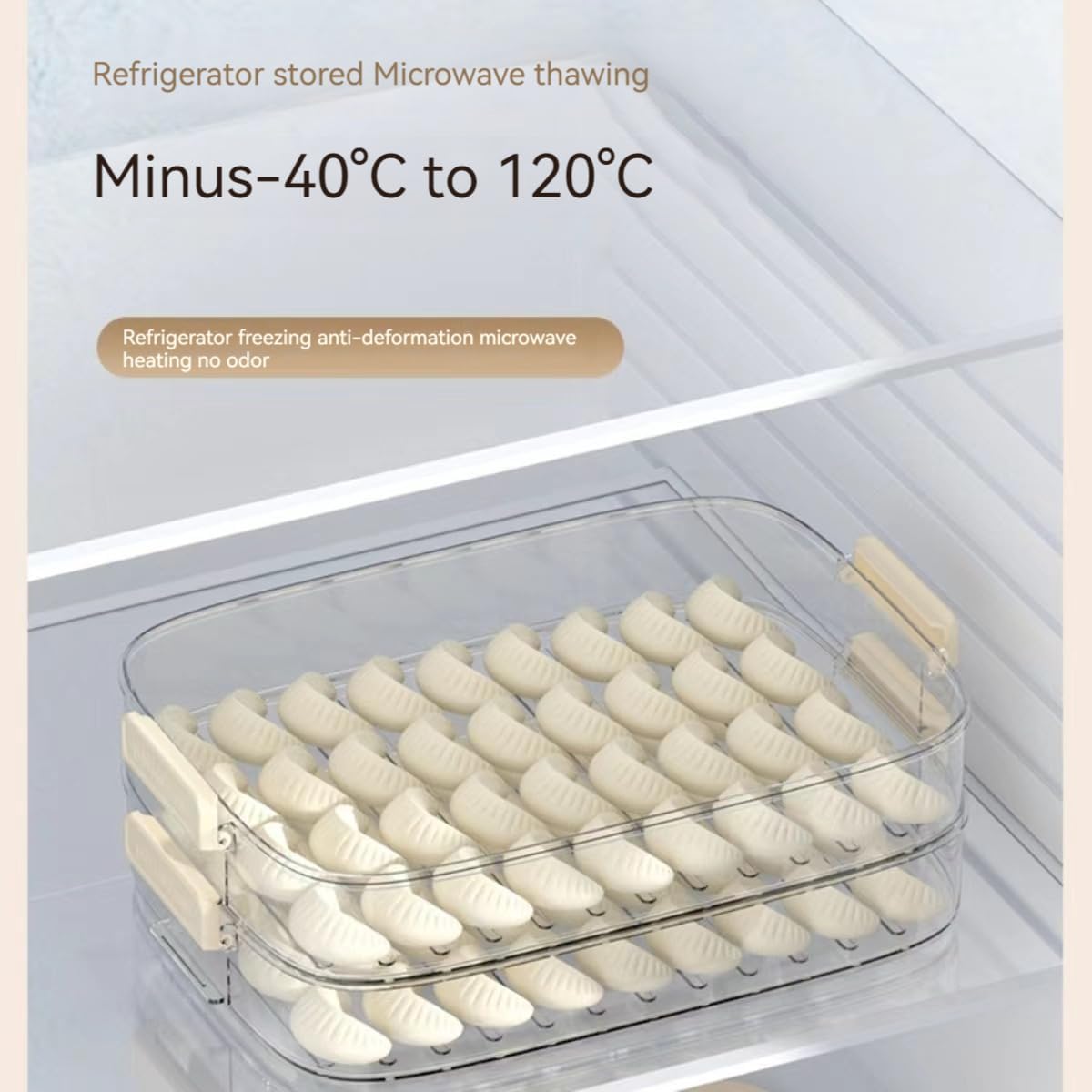 4-Layer Stackable Refrigerator Storage Container with Handle Lid ā Multi-Tier Food Preservation Box